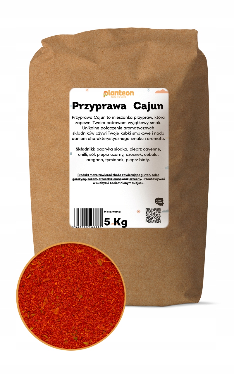 Aromatyczna przyprawa grecka Cajun 5kg