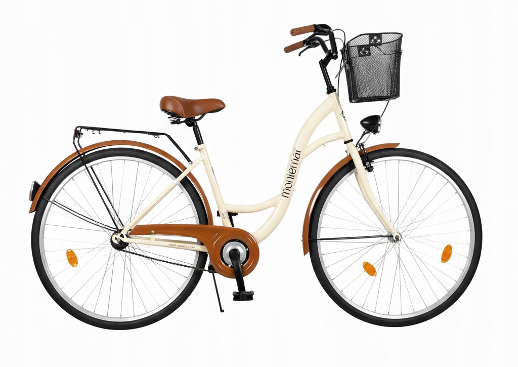 Rower Miejski Montemar Damka 28 cali Damski Retro Kremowy Polski Producent