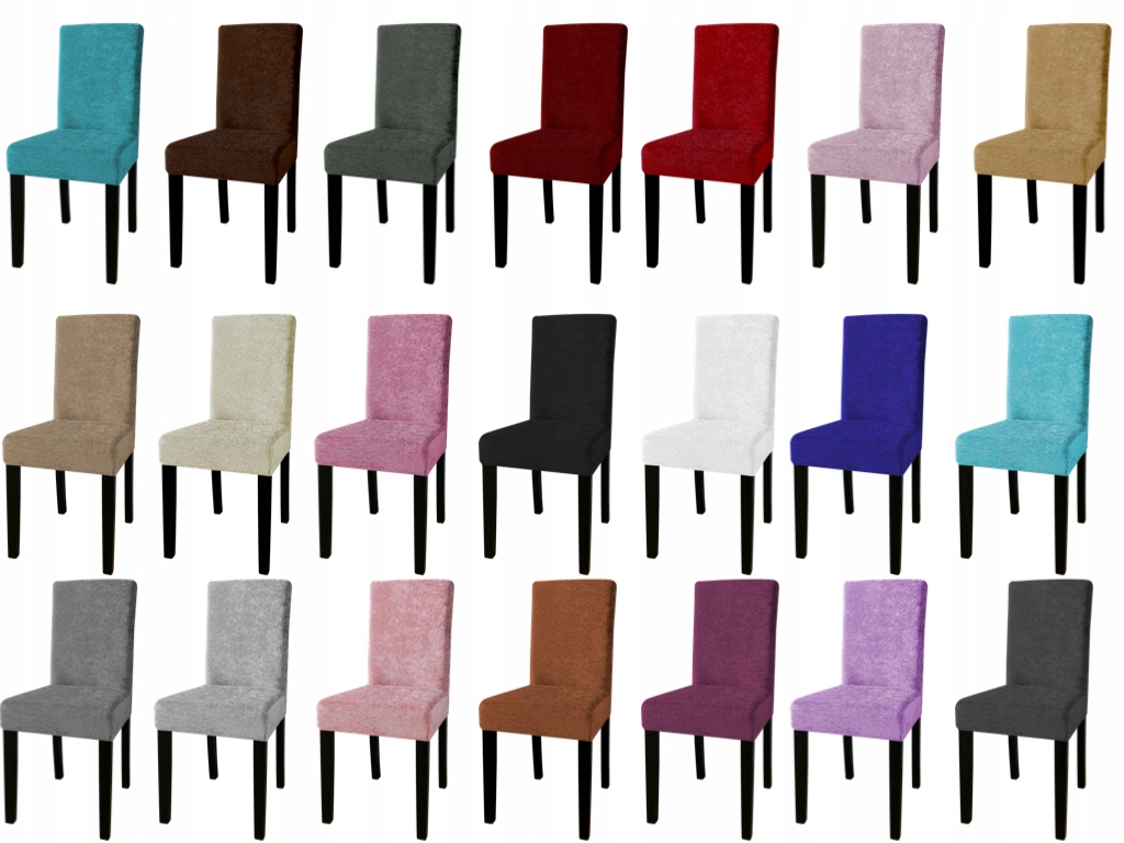 POKROWIEC NA KRZESŁO WELUR ELASTYCZNY AKSAMITNY