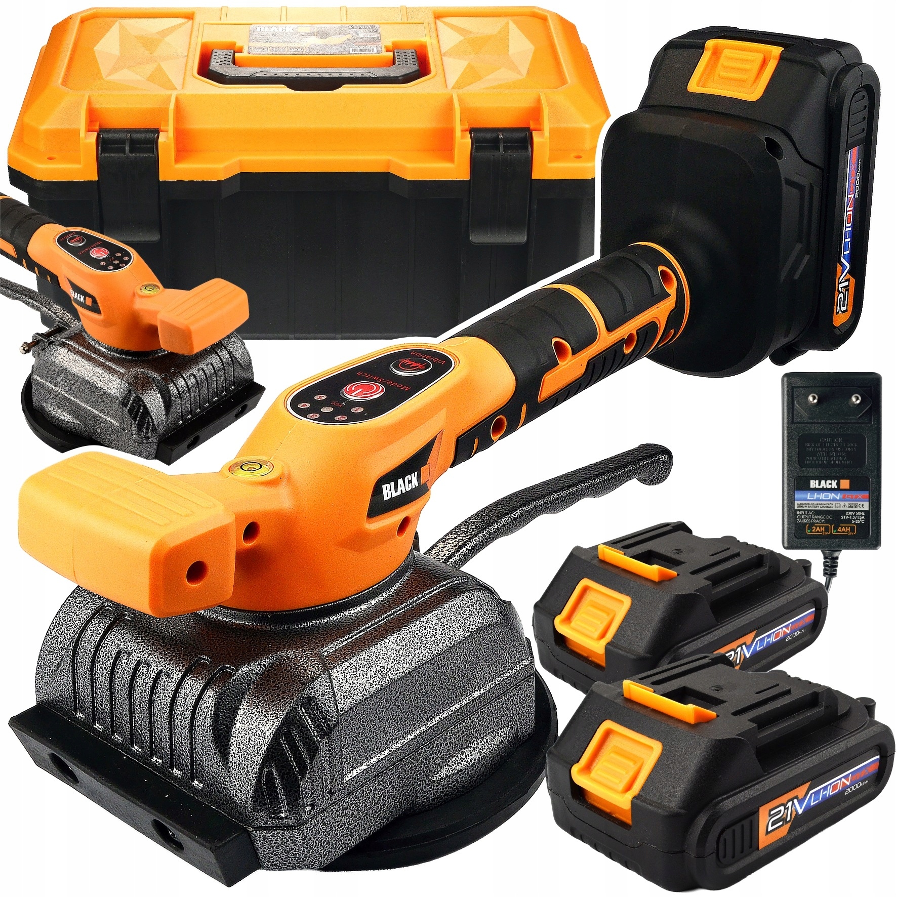 ВІБРАЦІЙНА ПРИСОСА ДЛЯ ПЛИТКИ ВІБРАТОР ДЛЯ ВИРІВНЮВАННЯ 2xПОТУЖНИЙ АКУМУЛЯТОР 21V PRO