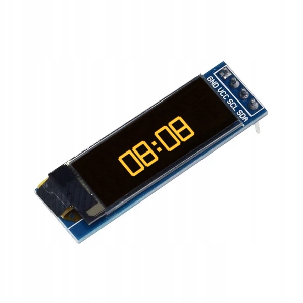 Wyświetlacz OLED 0.91 i2c ŻÓŁTY