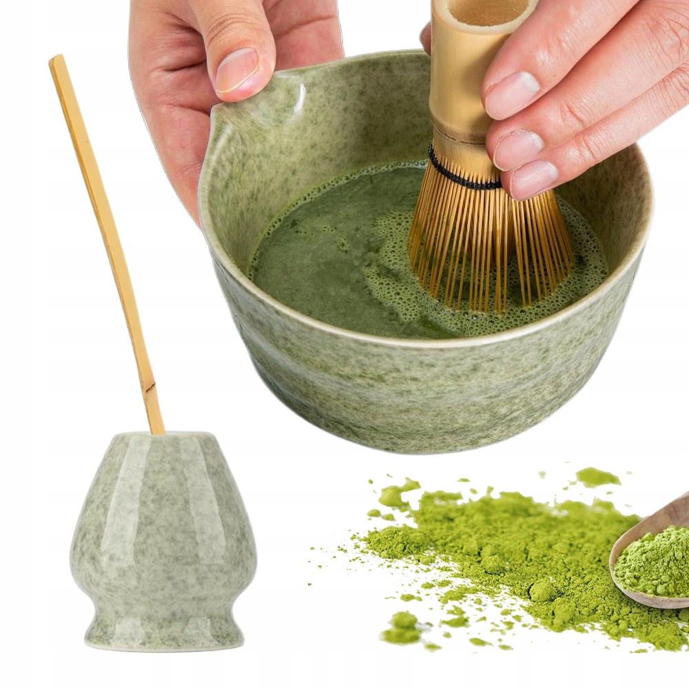 Levně 4dílná sada Matcha, Startovací Sada Matcha, Dárek zelená