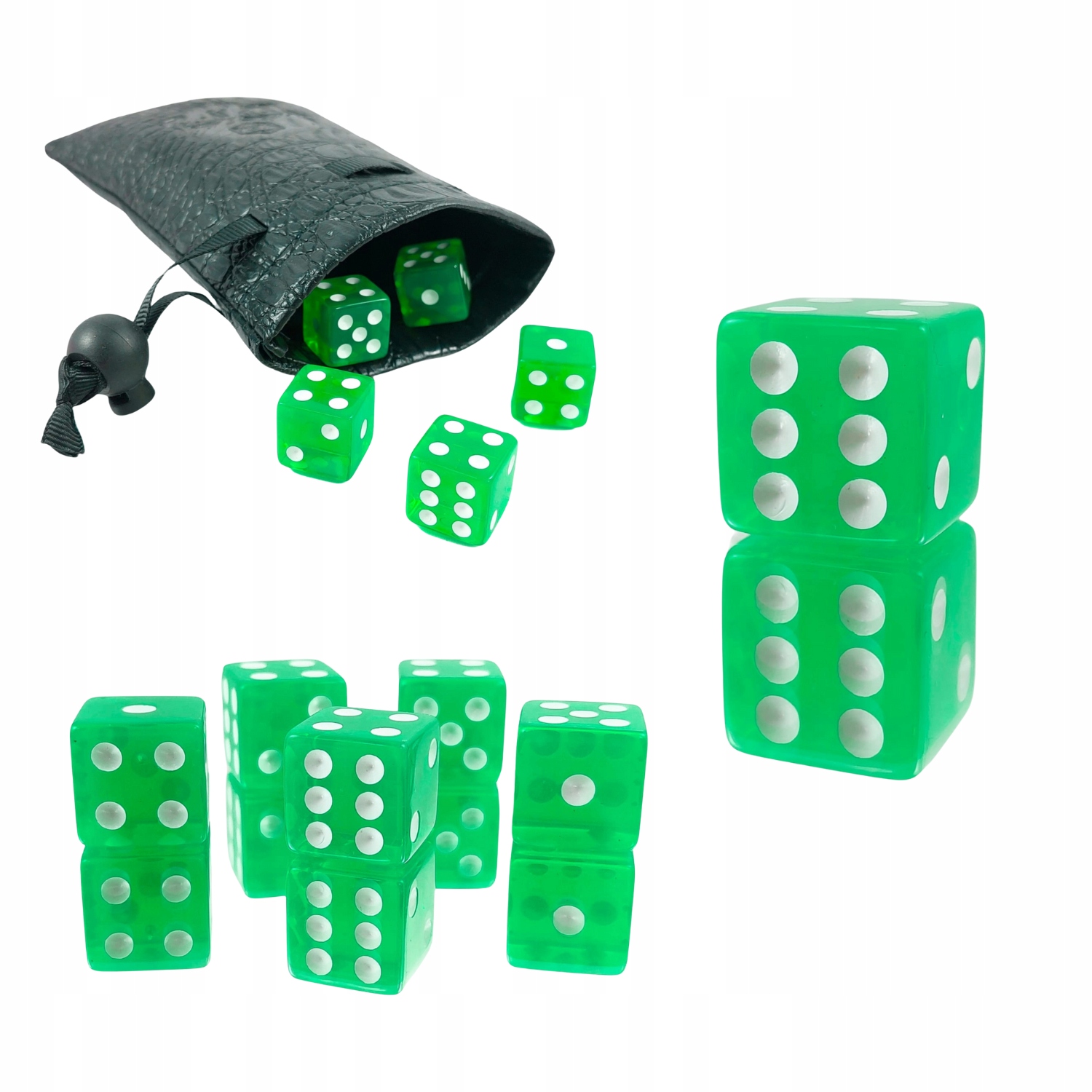 LEŚNE ELFY KOŚĆ SZEŚCIOŚCIENNA K6 RPG 1,6 CM