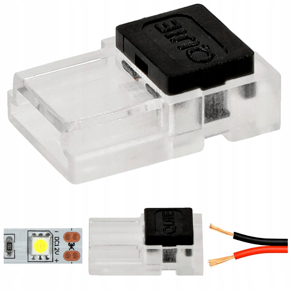 

Złączka Do Taśmy Led 10mm Przewód Na Klik