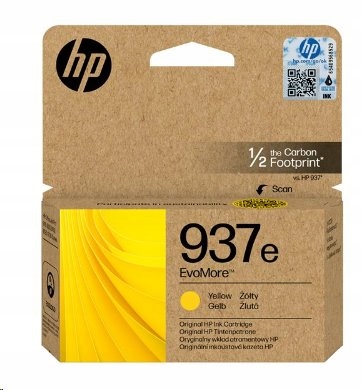 Hp 937e EvoMore Yellow Original Ink Cartridge 1650 str 4S6W8NE#CE1