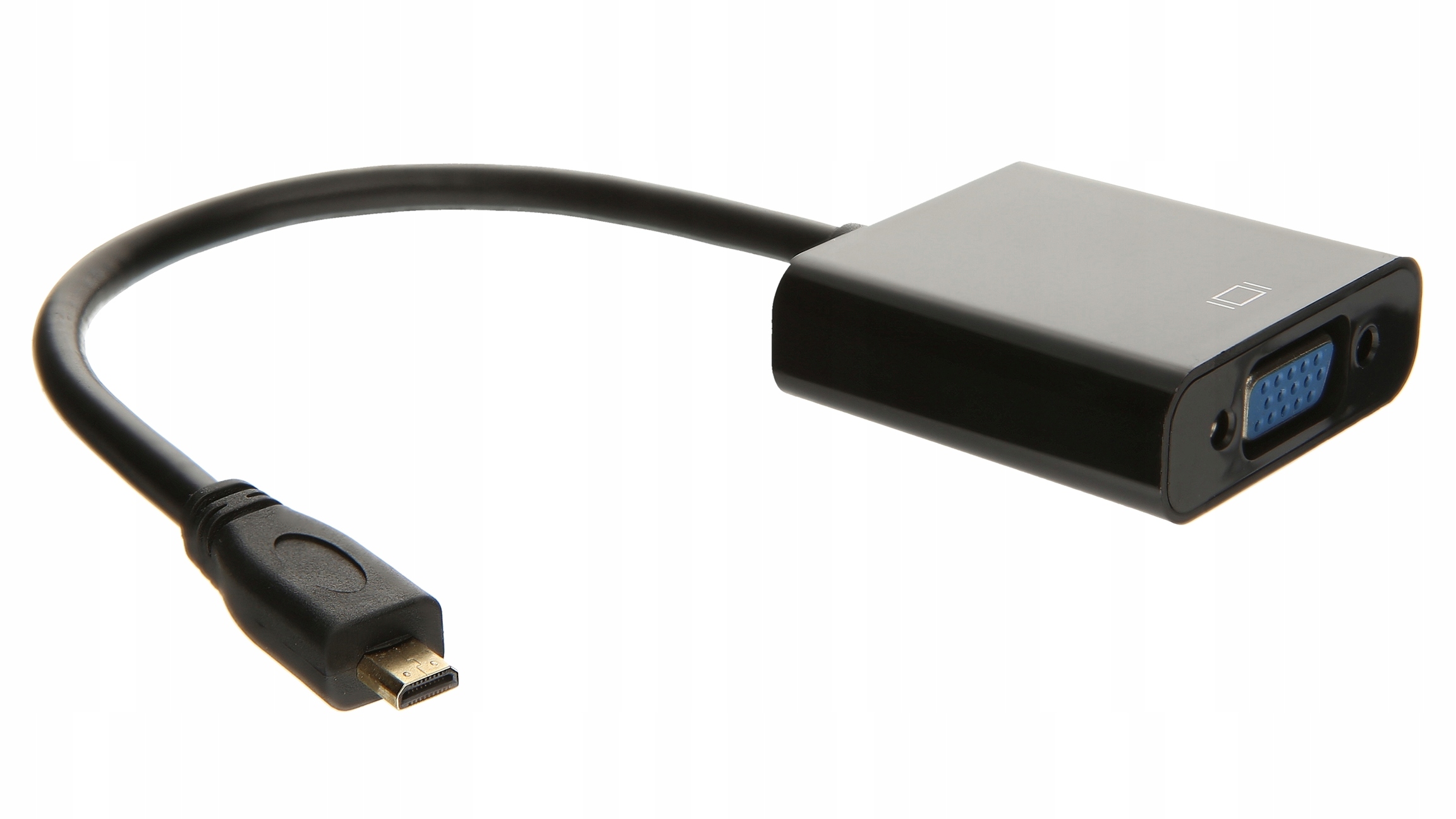 ADAPTER micro HDMI do VGA KONWERTER DSUB + DŹWIĘK Marka PAWONIK