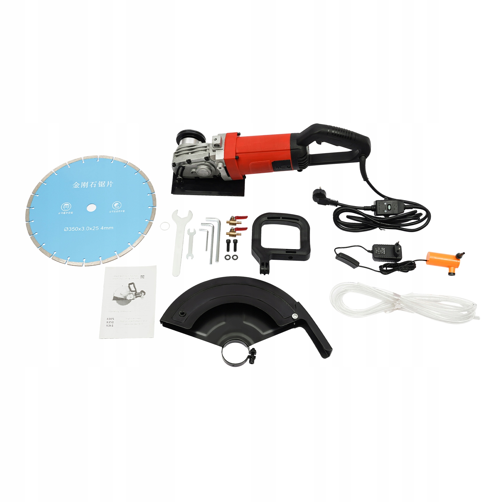 3,5KW ELEKTRYCZNY PRZECINAK DO ROWKÓW PRZECINARKA DO ROWKÓW ŚCIENNYCH 350MM Maksymalna prędkość obrotowa 3800 RPM