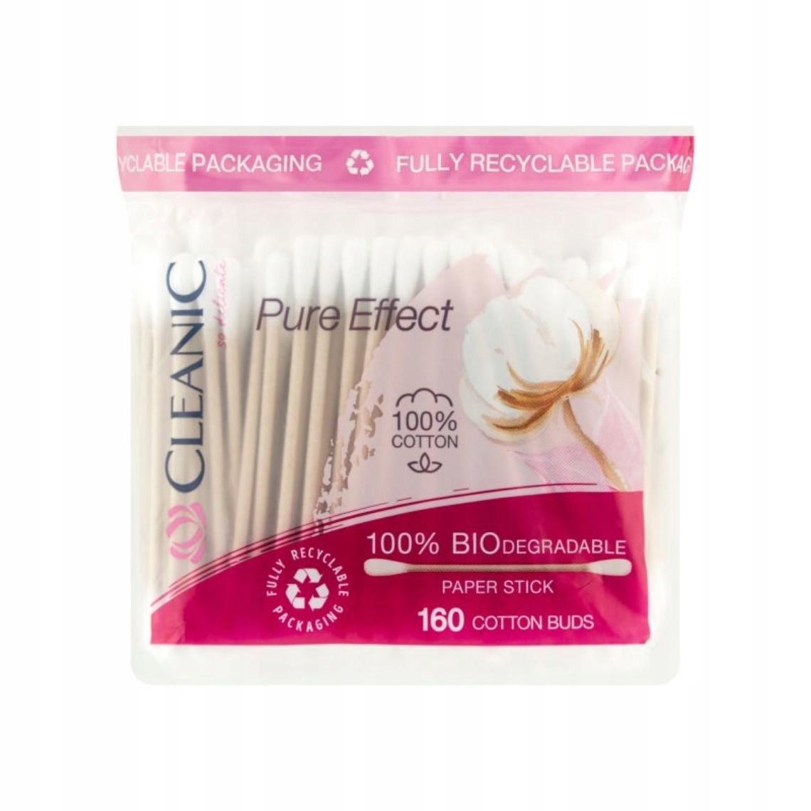 

Cleanic, Pure Effect, Patyczki higieniczne, 160 sz