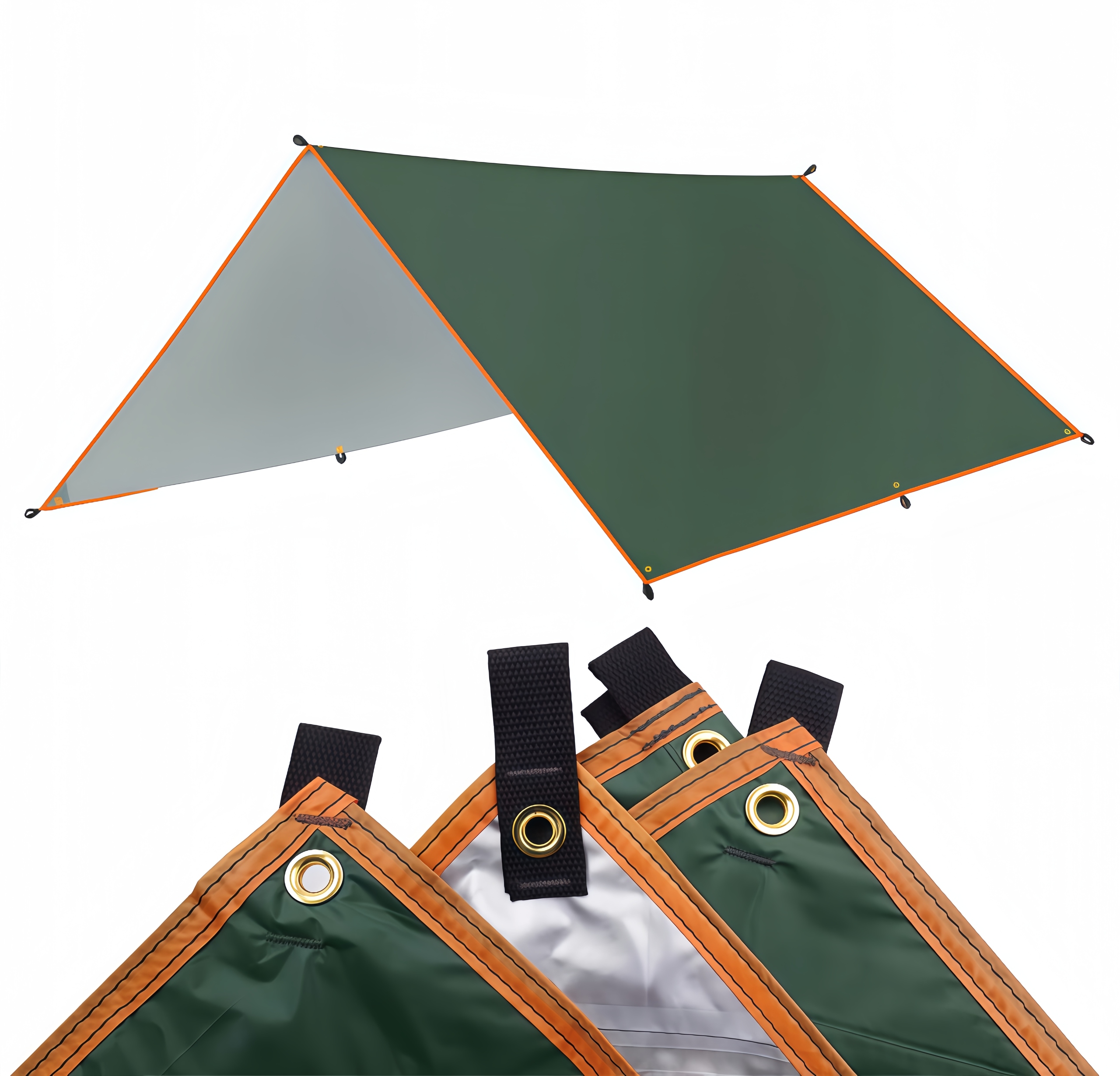 płachta biwakowa tarp plażowy wodoodporny żagiel przeciwsłoneczny 3×5m