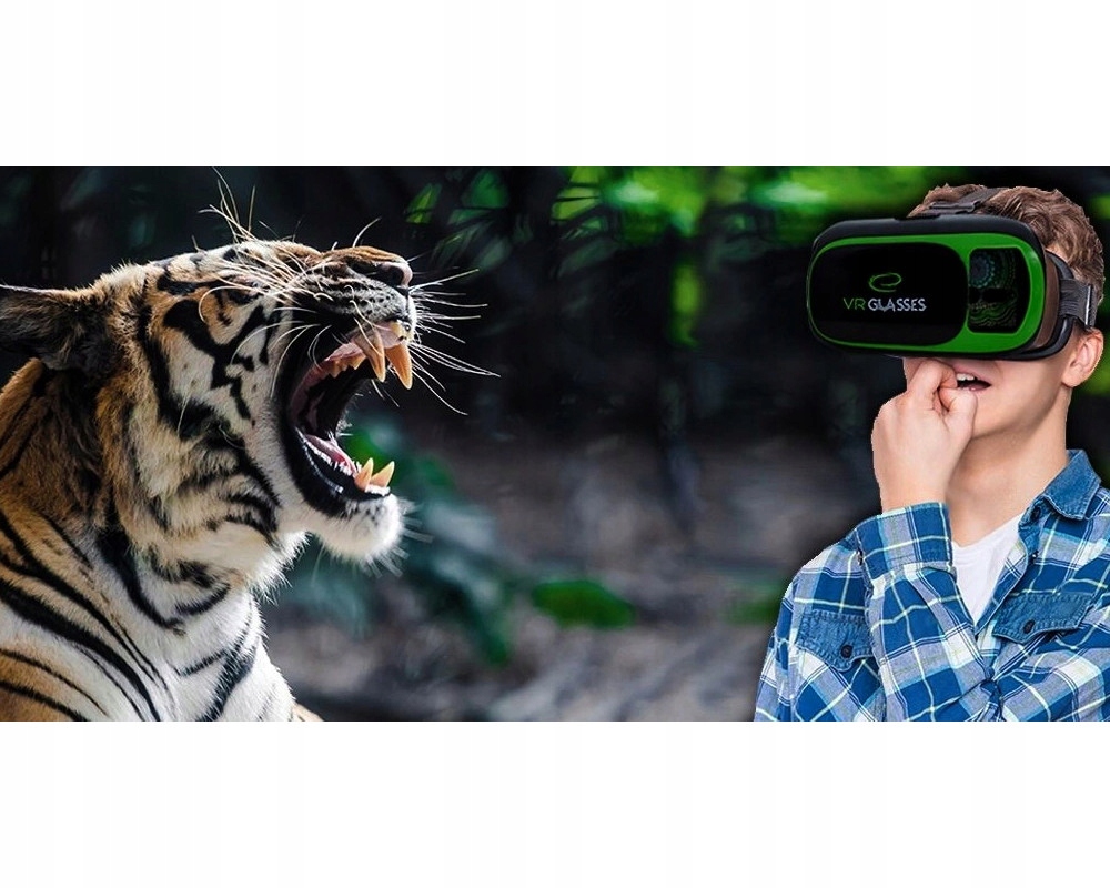 Gogle VR Dla Syna Wirtualne 3D Na Prezent+Pilot Waga produktu z opakowaniem jednostkowym 0.376 kg