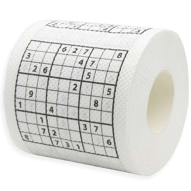 

Papier toaletowy Sudoku łamigłówka Śmiech