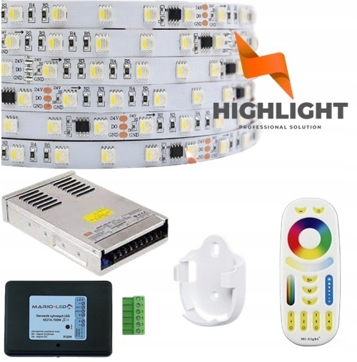 25m Rgbw Led Set digitálny 24V tm1814 60led/1mb