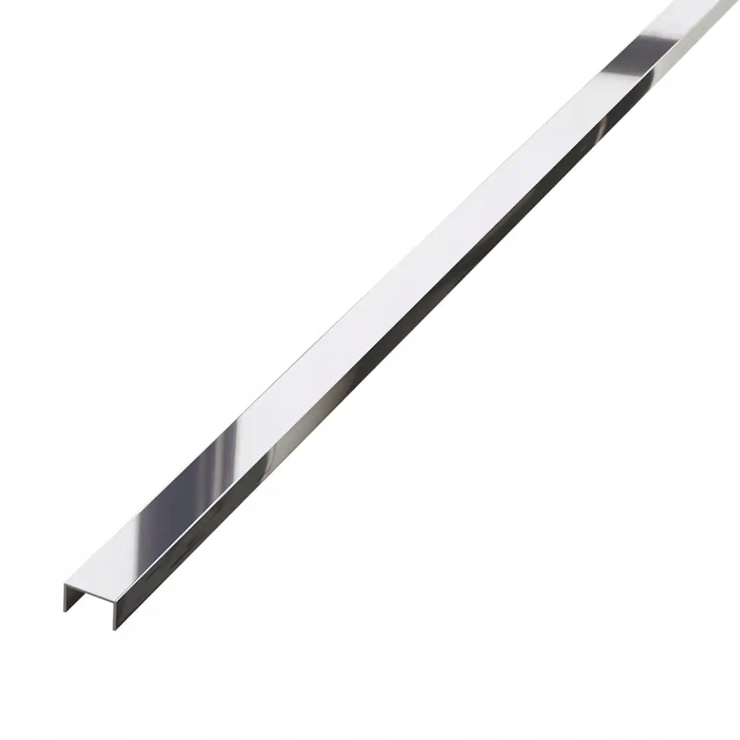 Listwa U rektyfikowana srebrny poler 23 mm 244 cm
