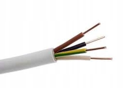 Przewód instalacyjny okrągły Ydy 4x1,5 miedziany kabel 450/750V 100mb
