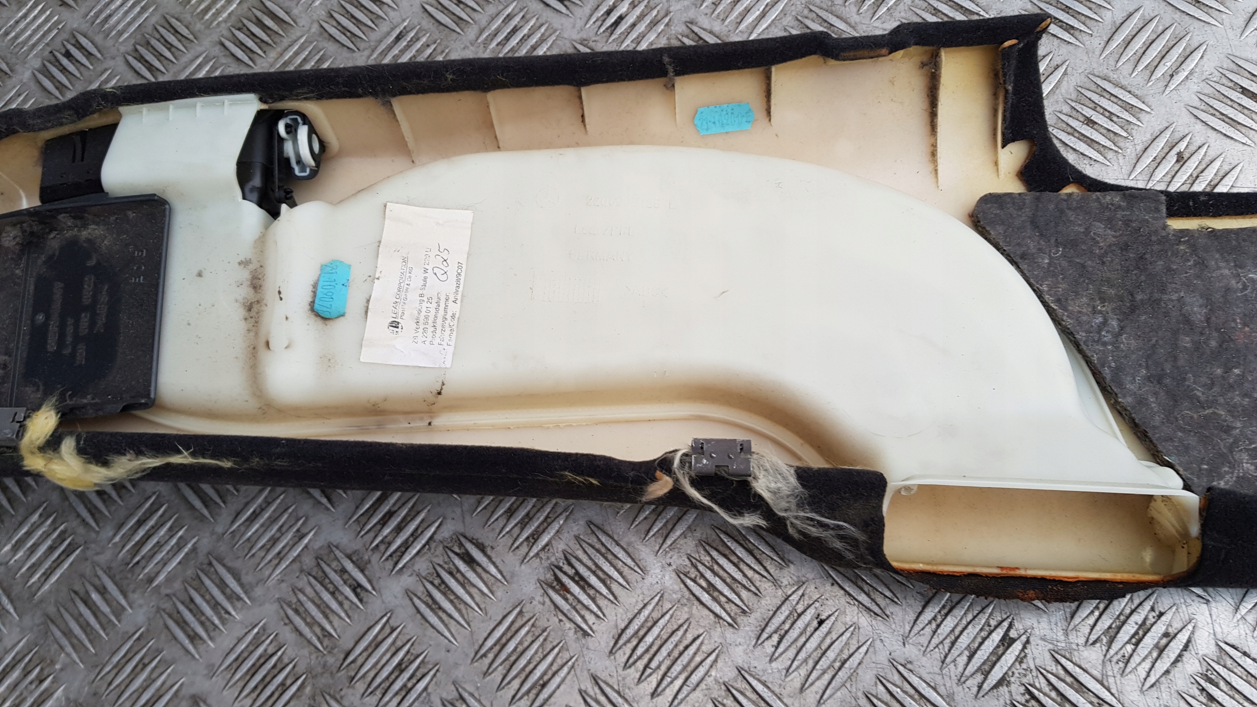 MERCEDES W220 cover supports safety left right front spoiler
