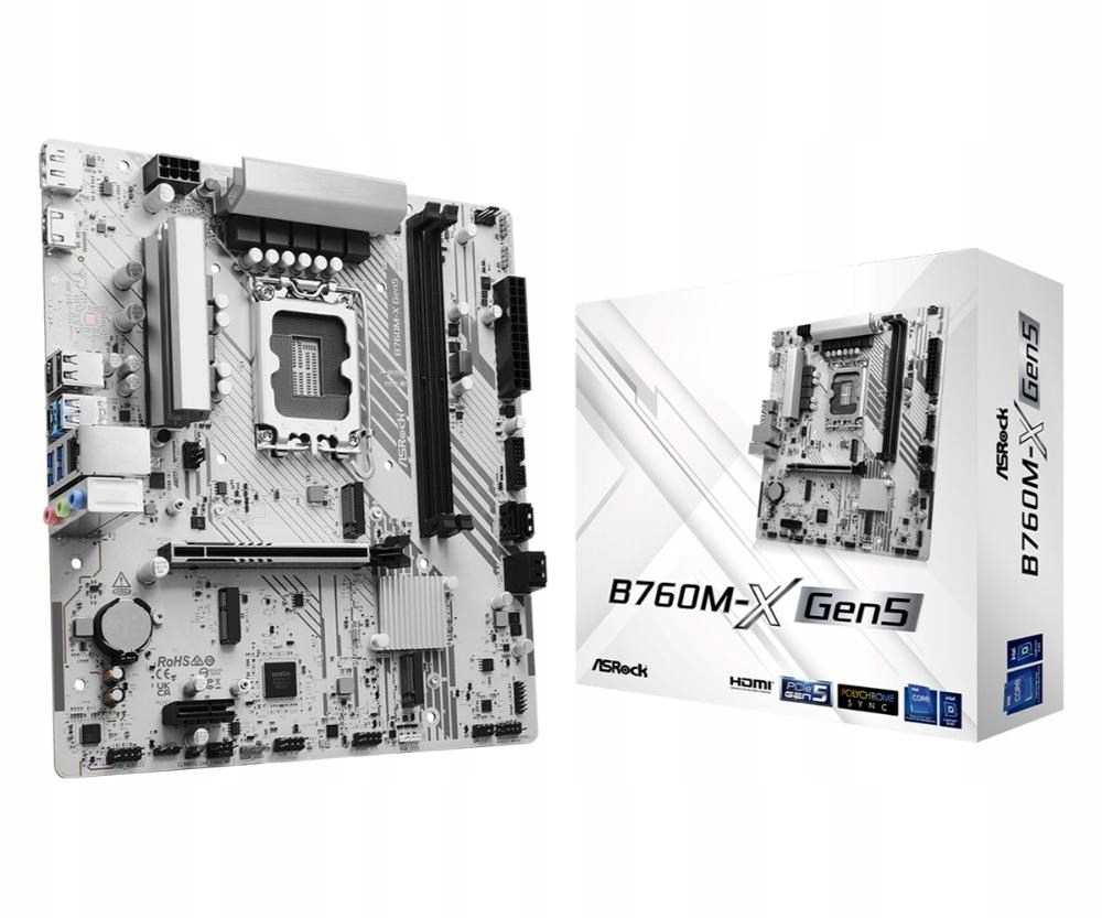 ASRock Mb Sc LGA1700 B760M-X Gen5, Intel B760, 2xDDR5, 1xDP, 1xHDMI, …