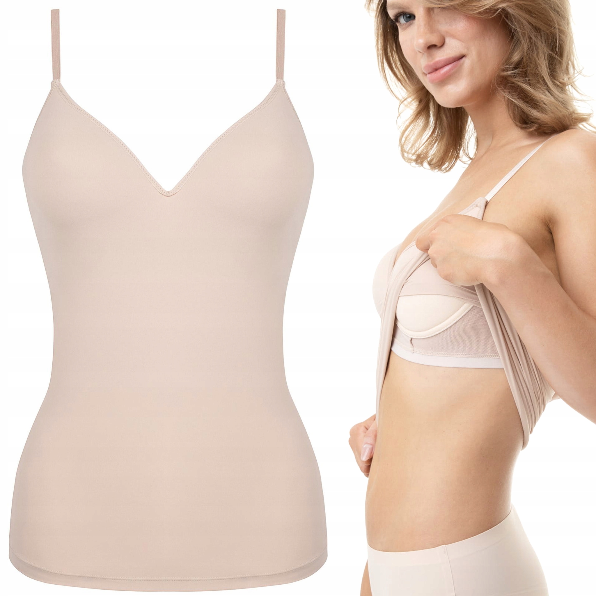 Tričko a Biusztonosz 2V1 Julimex Top Bra Tričko s ramínky XL