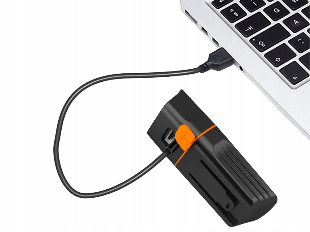 LAMPKA ROWEROWA PRZÓD TYŁ ZESTAW DO ROWERU LED USB POWERBANK MOCNA ŚWIATŁO Model QX-T3306