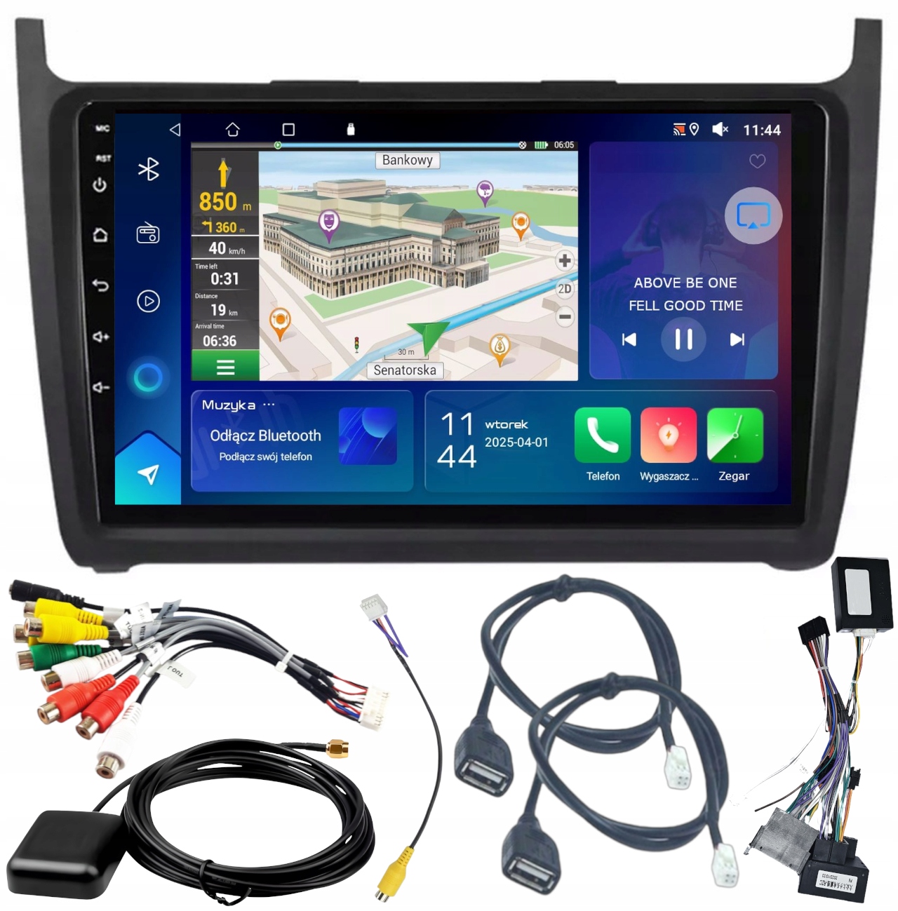 Autorádio Gps Vw Polo 2008-2020 Wifi Carplay Usb 2GB 64GB