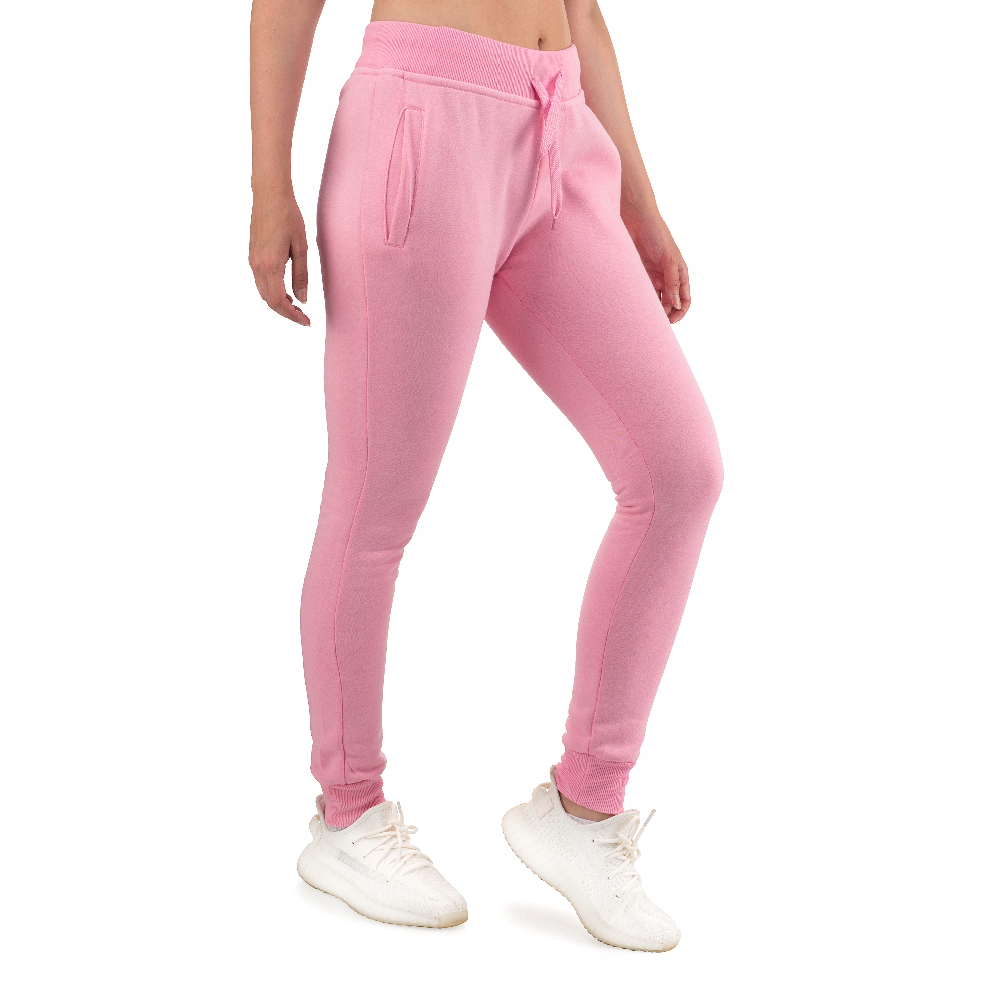 CK01 roz. S DAMSKIE SPODNIE DRESOWE GŁADKIE Wzór dominujący bez wzoru