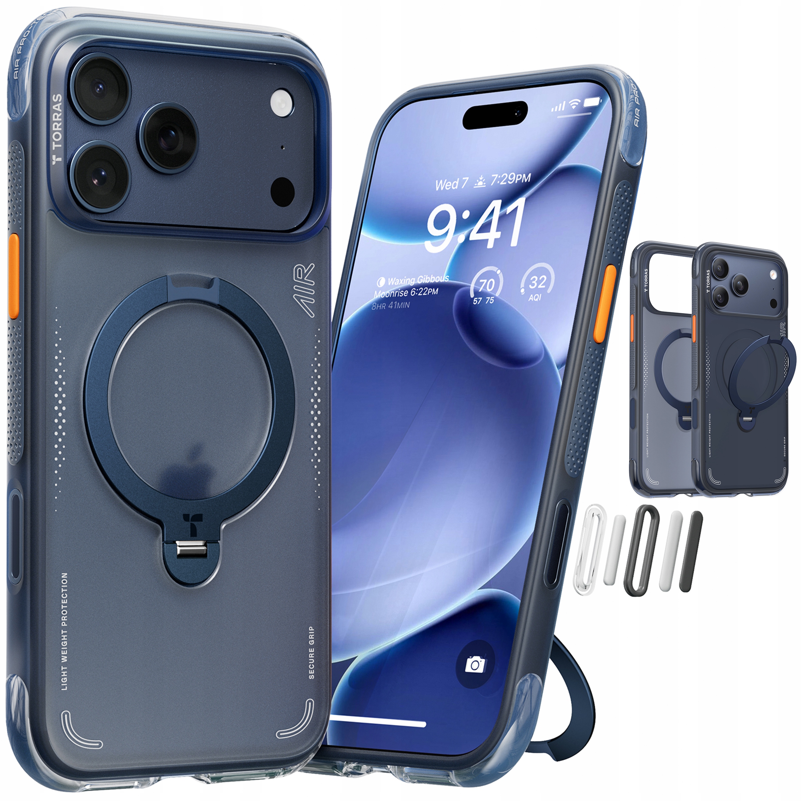 Torras Ostand Air Case – Pouzdro MagSafe s držákem pro iPhone 17 Pro Kryt