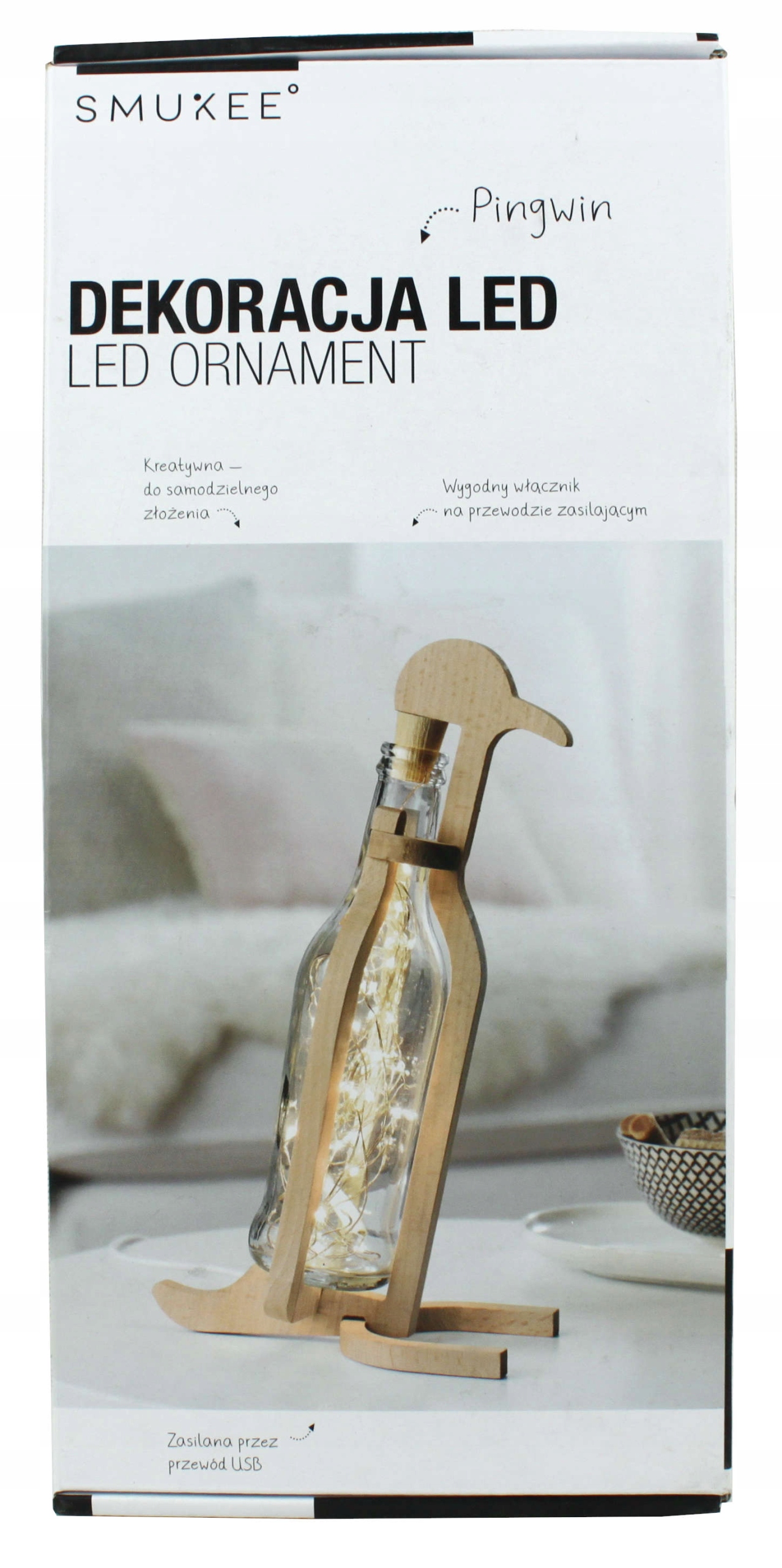 ŚWIĄTECZNA DEKORACJA LED CIEPŁE ŚWIATŁO SMUKEE