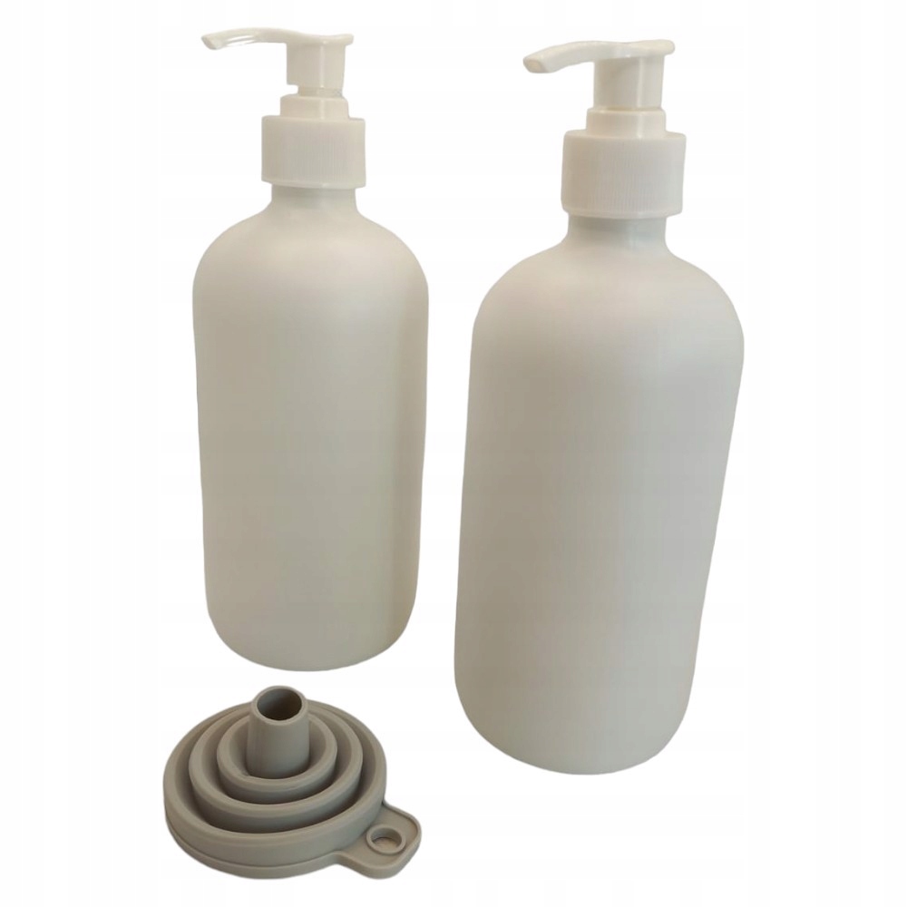 Dávkovač na mýdlo a šampon skleněný 500 ml 2ks