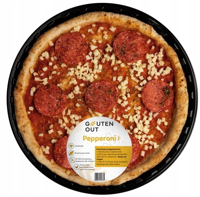 Pizza Se Sýrem Mozzarella A Klobásou Pepperoni Bezlepková 330 g Gluten O