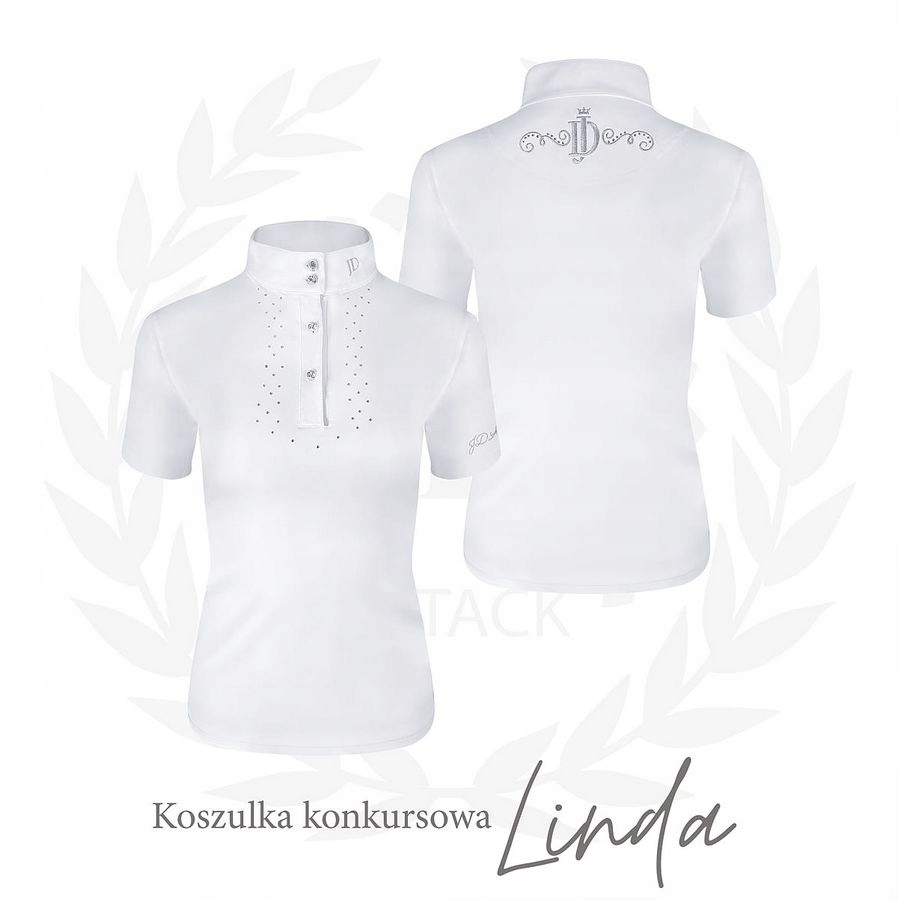 Koszulka konkursowa Linda krótki rękaw idealna na zawody Jd Attack biała S