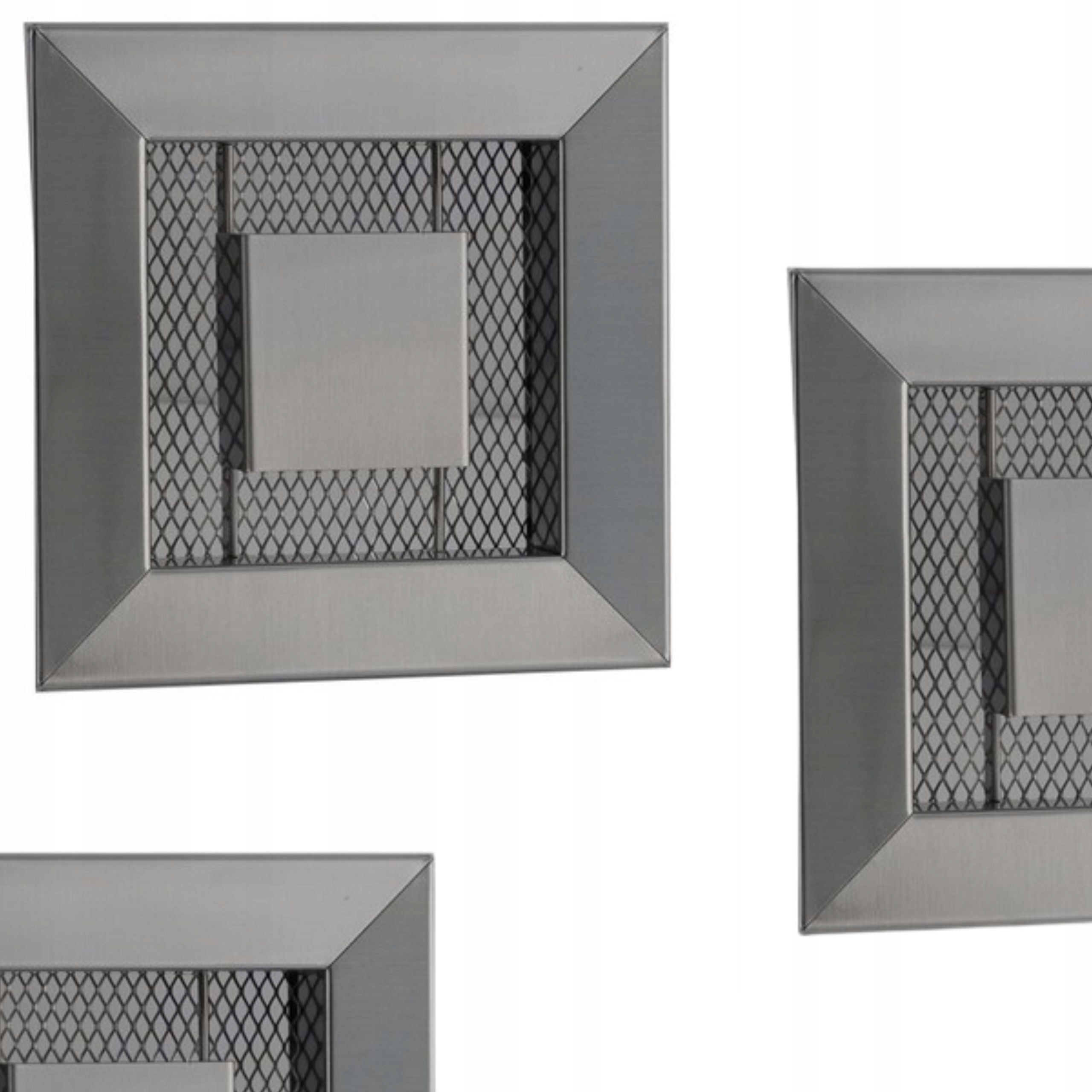 

Kratka wentylacyjna metalowa ozdobna inox 10x10