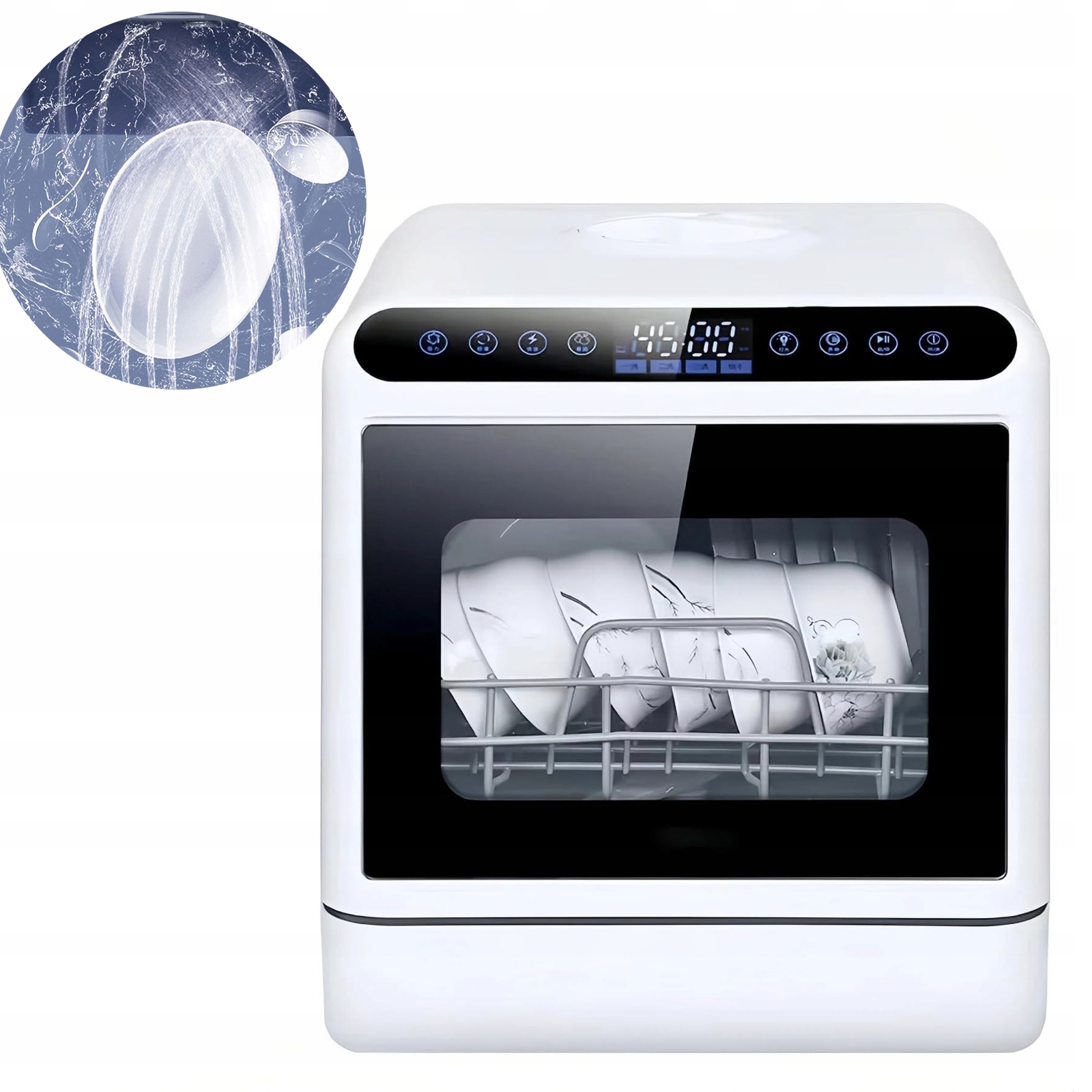 Zmywak Nablatowy Kamper Mały Turystyczny 2W1 Z Turystycznym Zbiornikiem Na Wodę