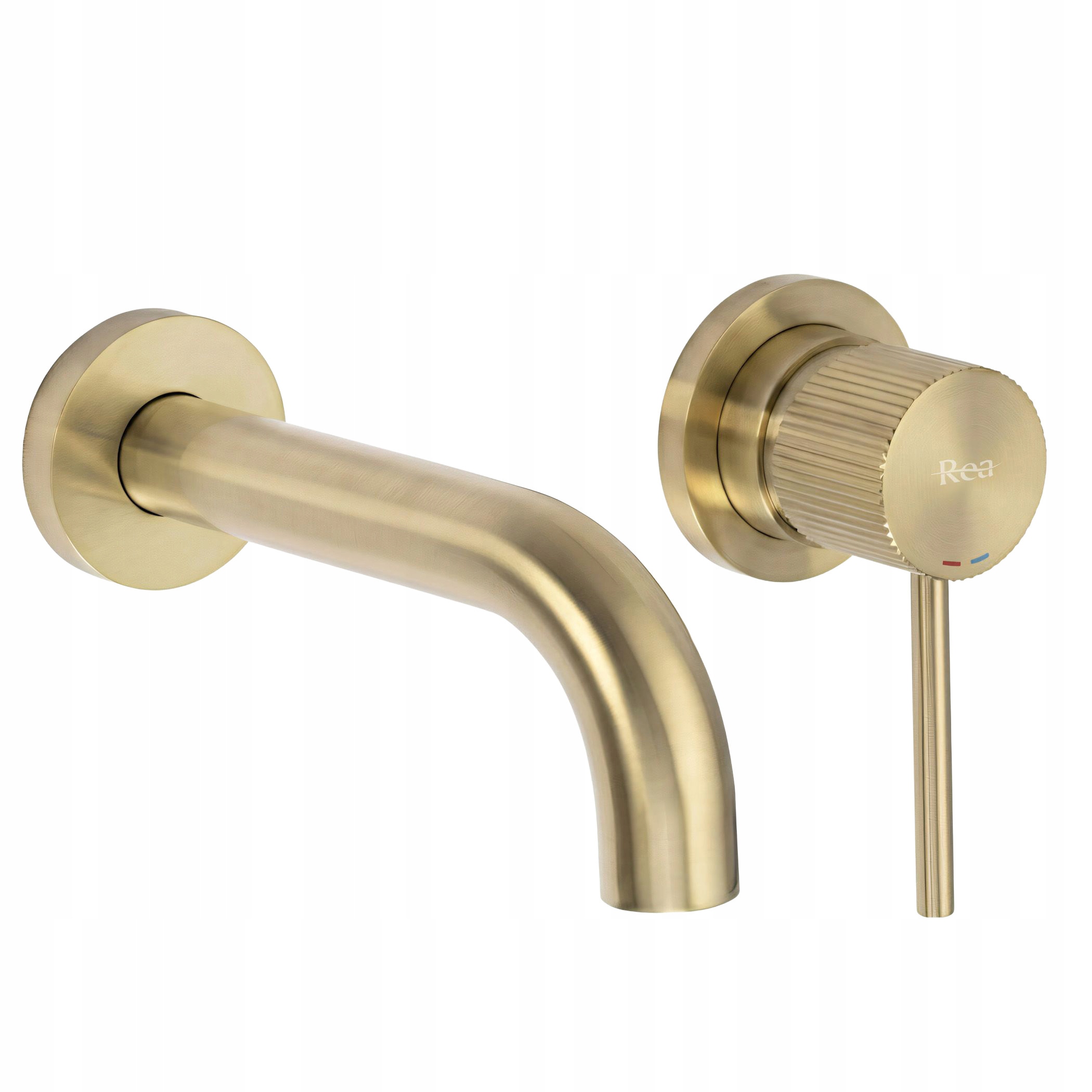 Podomietková Umývadlová Batéria Rea Lungo Stripe Zlatá Brúsená Box