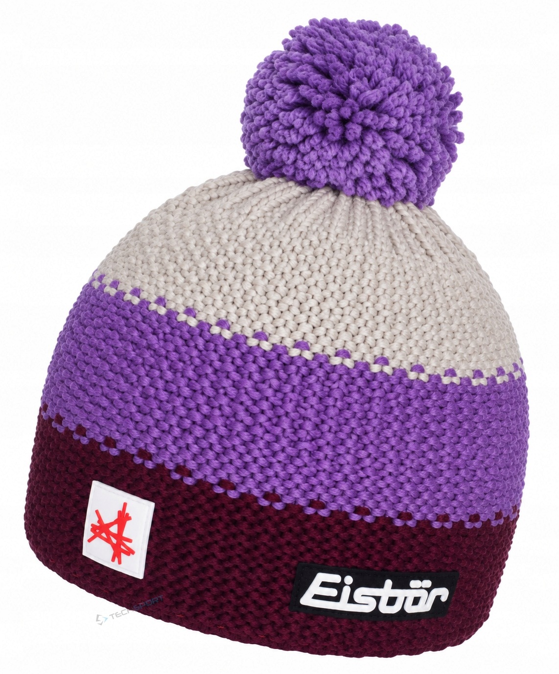 Markowa Ciepła Czapka Zimowa Eisbar Star Pompon Mu Sa 469 Wełna Merino