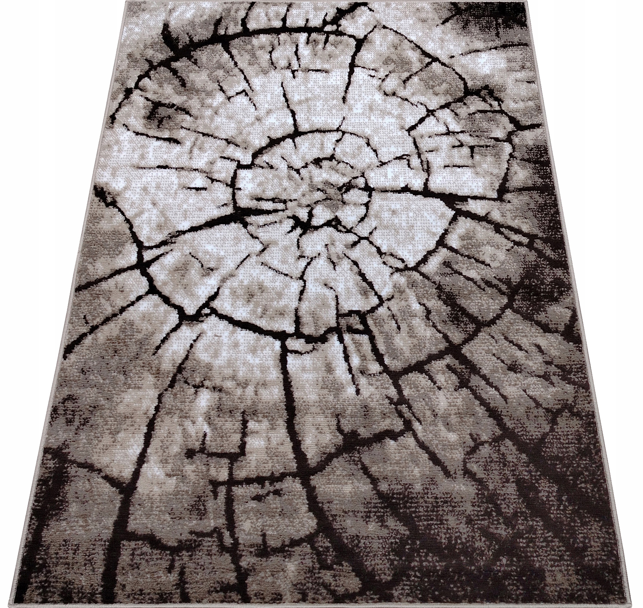 

Dywan 200x300 Pień Nowoczesny Tkany Brązowy Modny