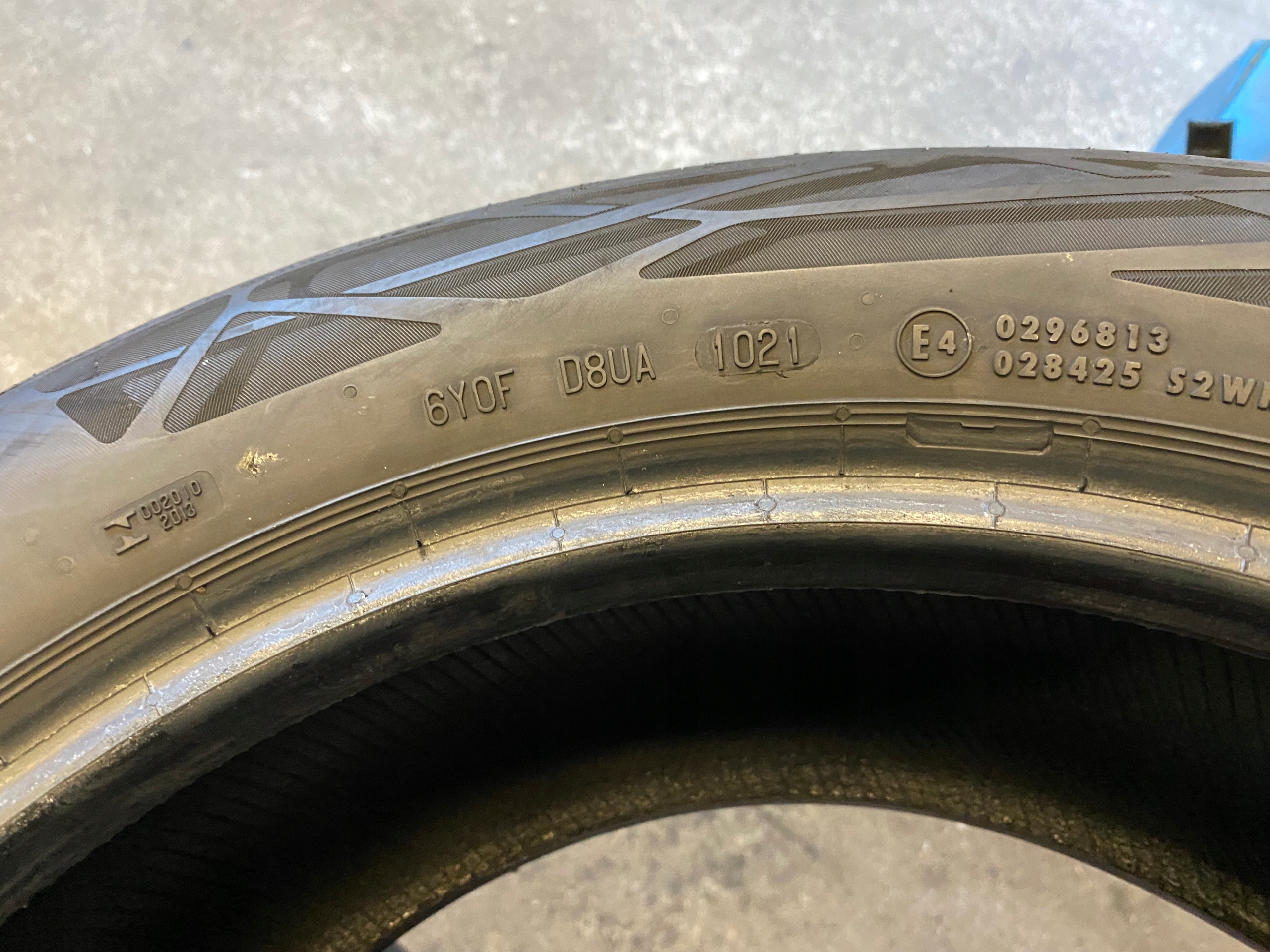 2 tyres summer 205/55R16 Continental EcoContact 6 6mm