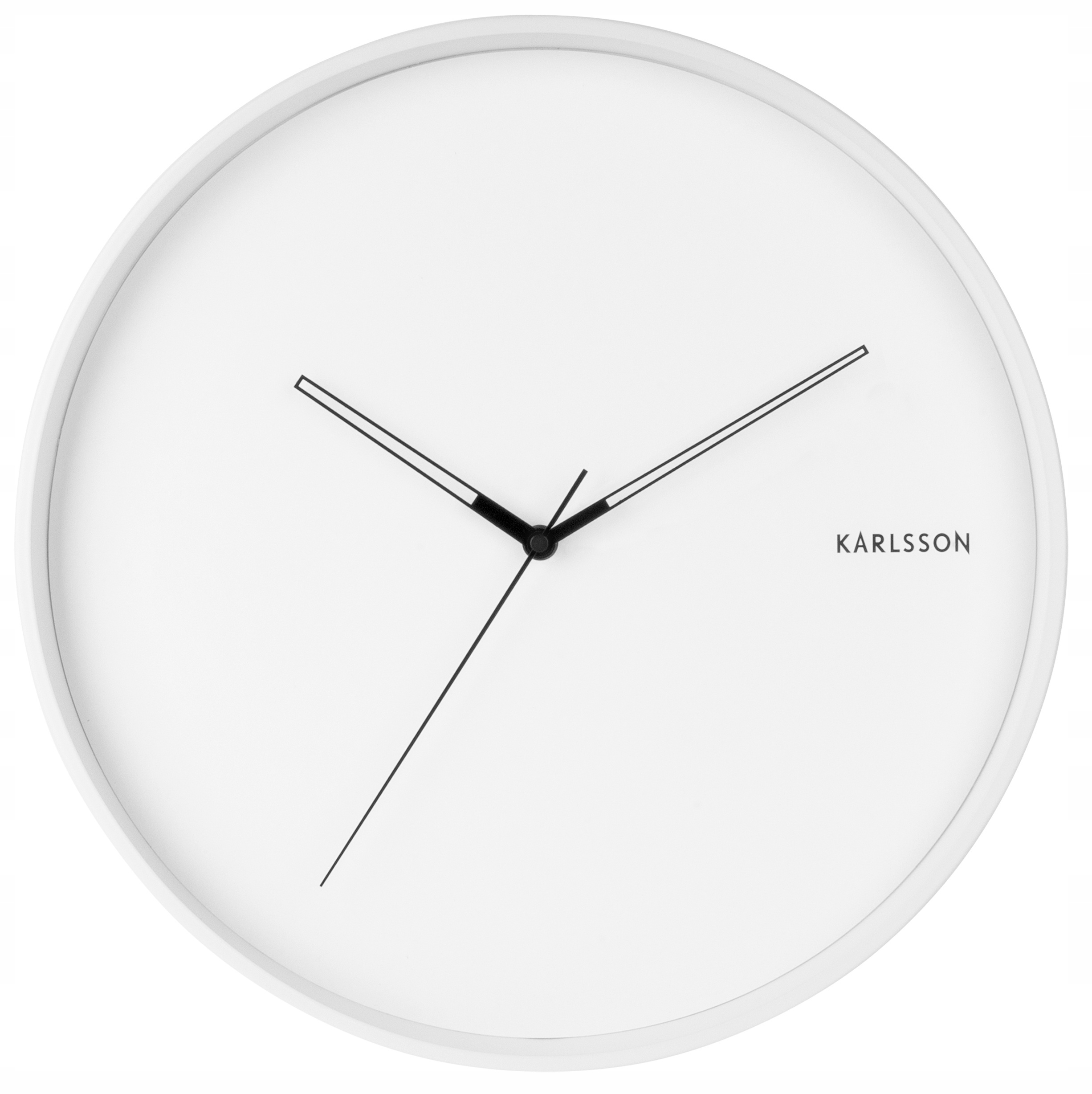 Nástenné hodiny Karlsson biele 40cm