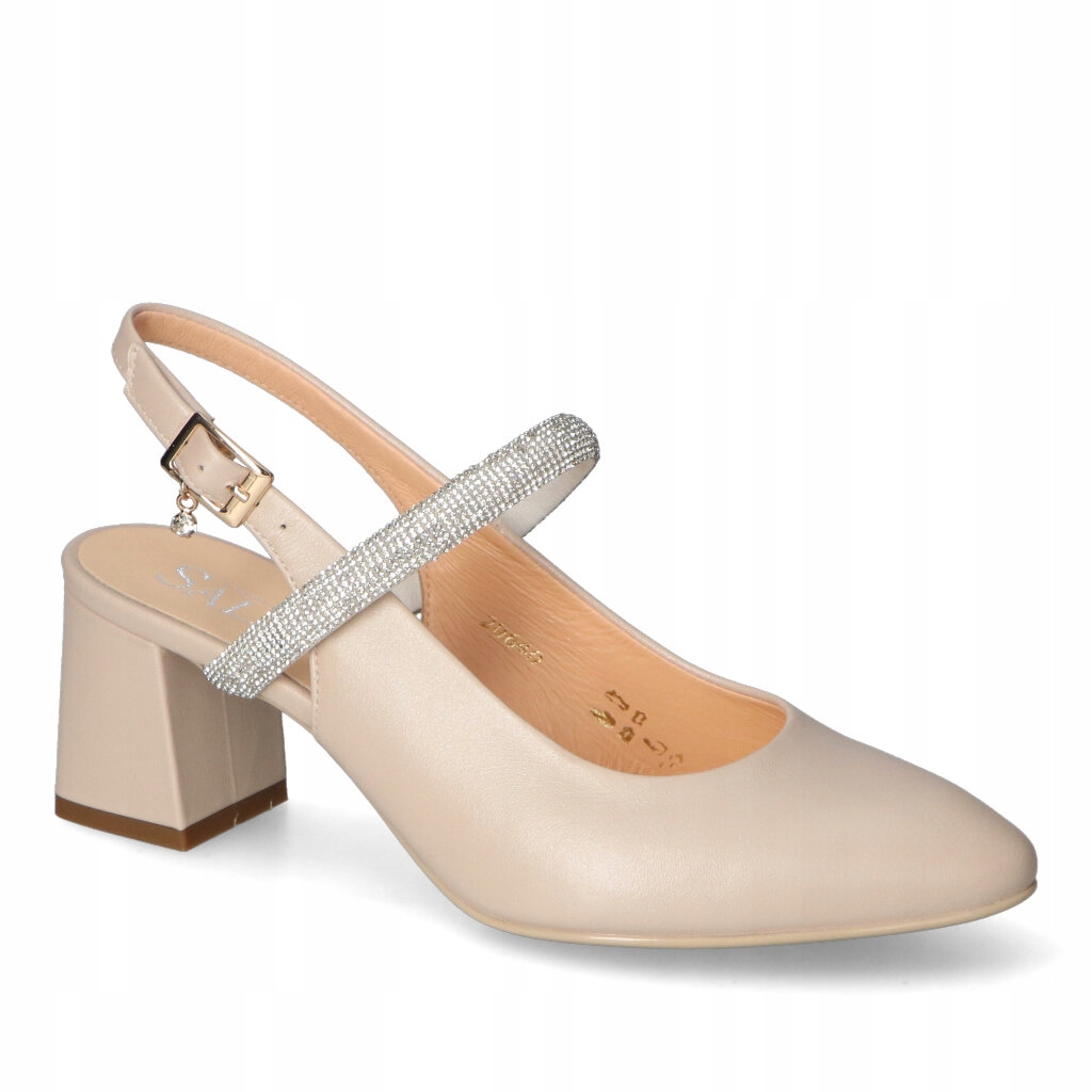 Boty Sala Béžové Lico Kožené 37