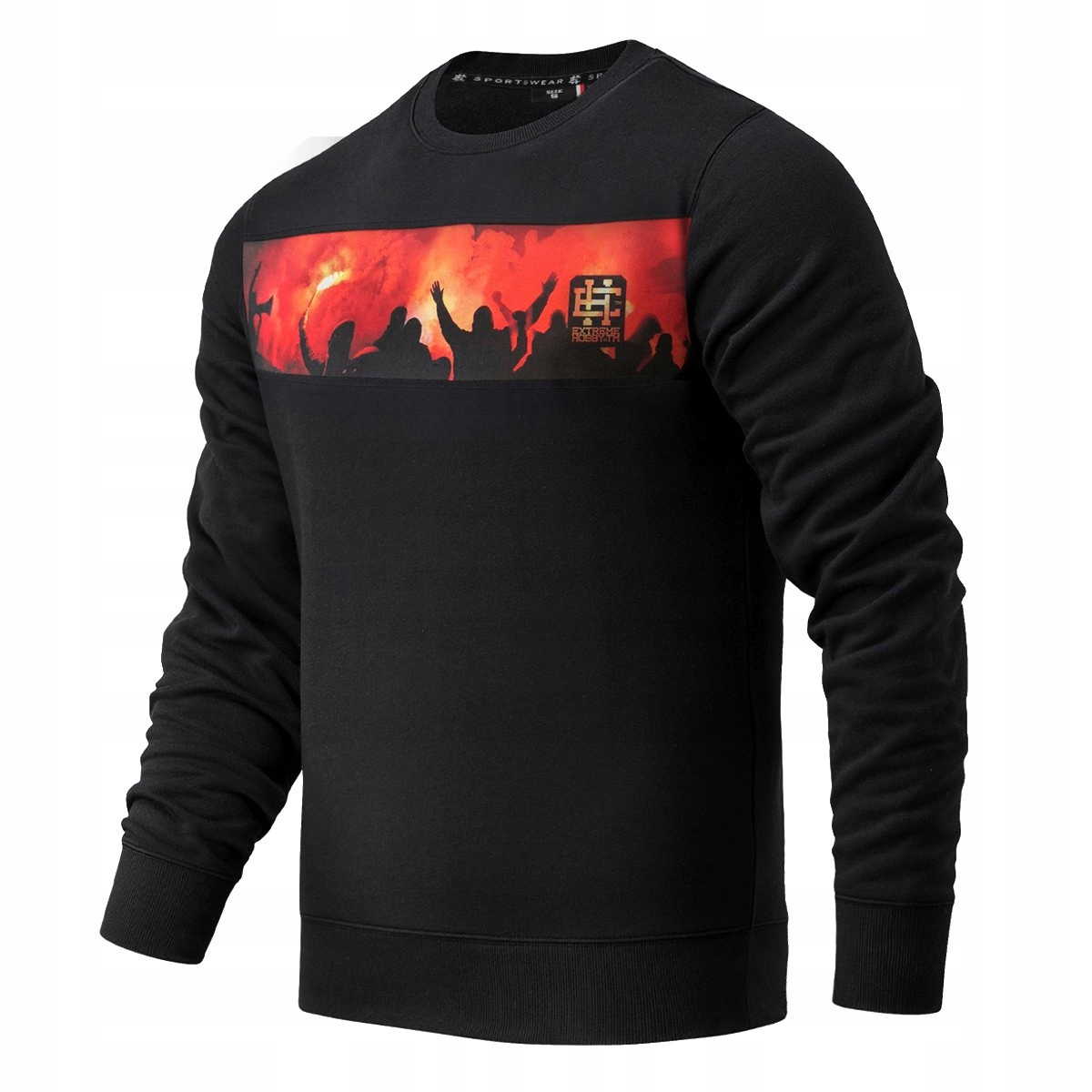 Bluza Męska kibicowska czarna Extreme Hobby Ultras Flare 2XL