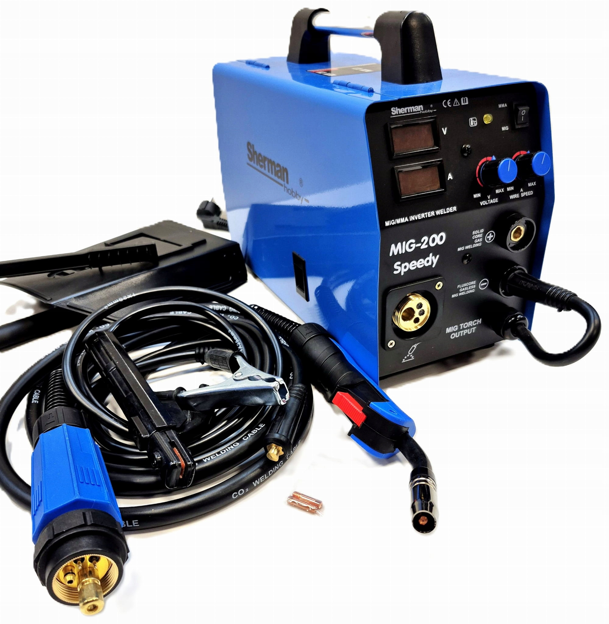 Spawarka Mig 200 Speedy Mig/mag Mma 200A Igbt Profesjonalna spawarka półaut