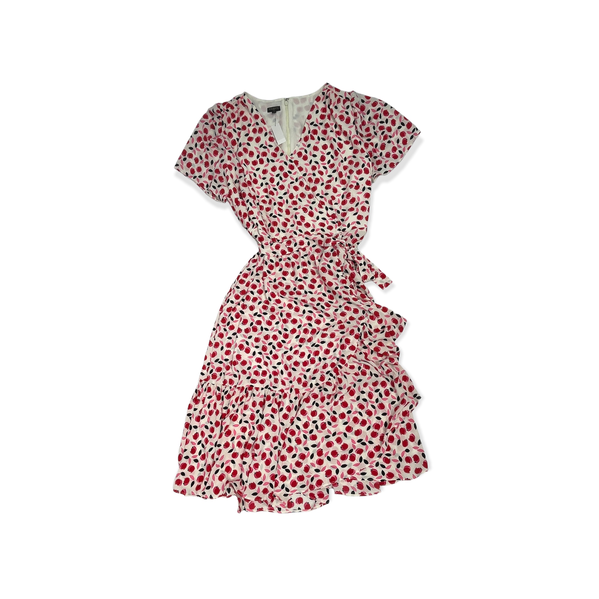 Šaty s krátkým rukávem a květinami Talbots L