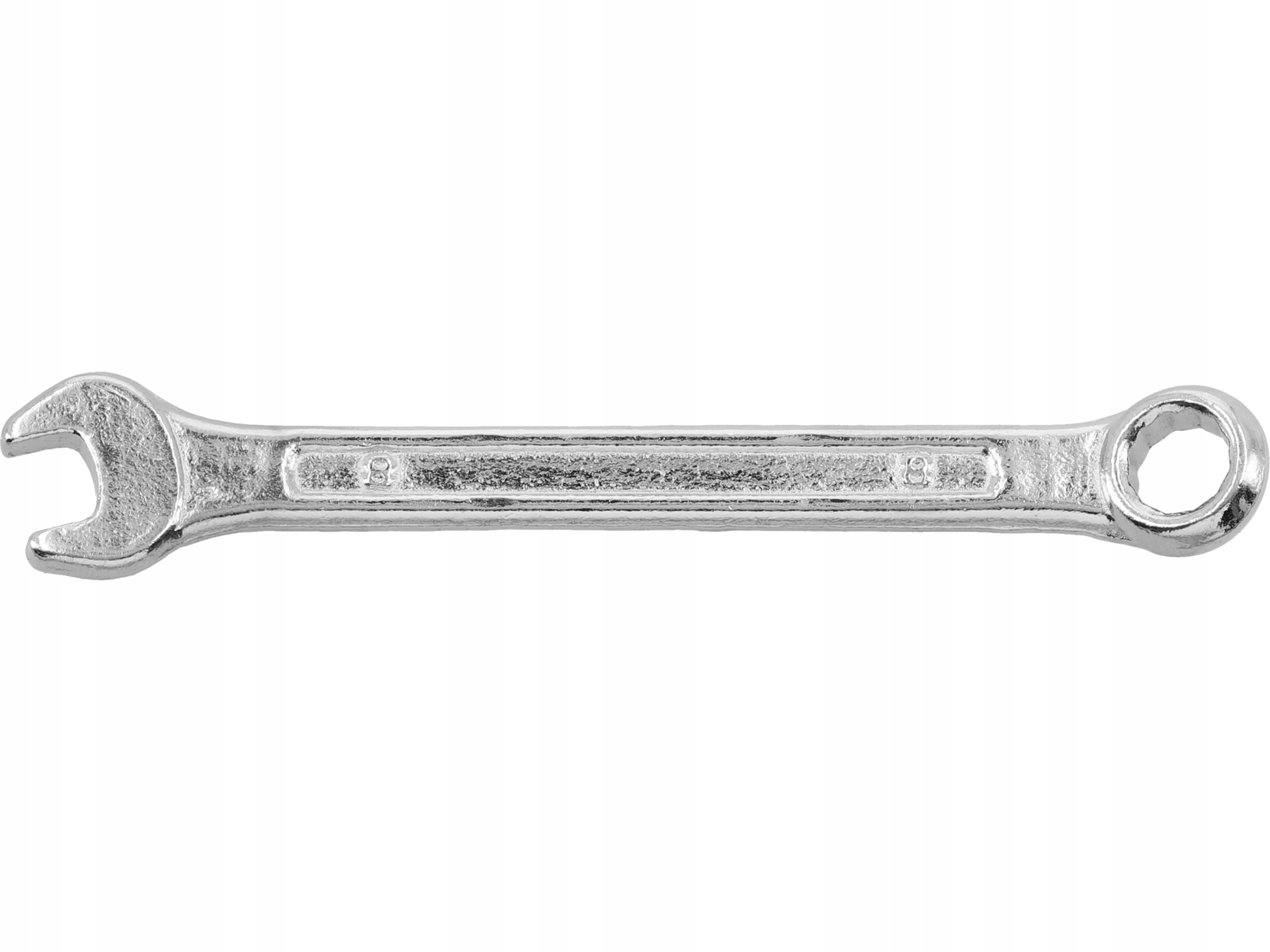 Klucz Płaskooczkowy 8MM Stal Węglowa Chromowany Polerowany 15°