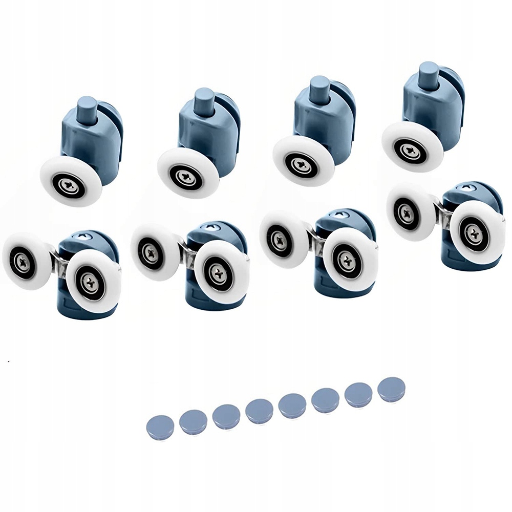 Komplet 8 Rolek do Kabiny Prysznicowej Kółka Rolki