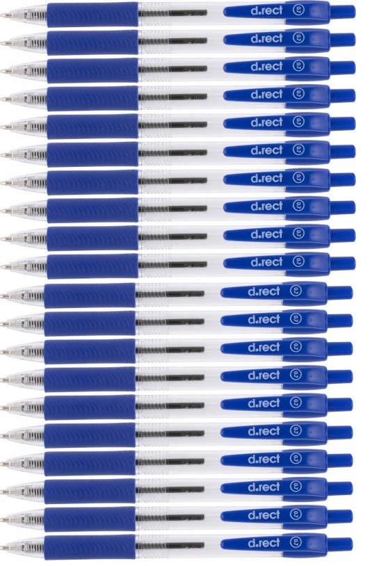 

Długopis Automatyczny Niebieski D.Rect x 20 szt
