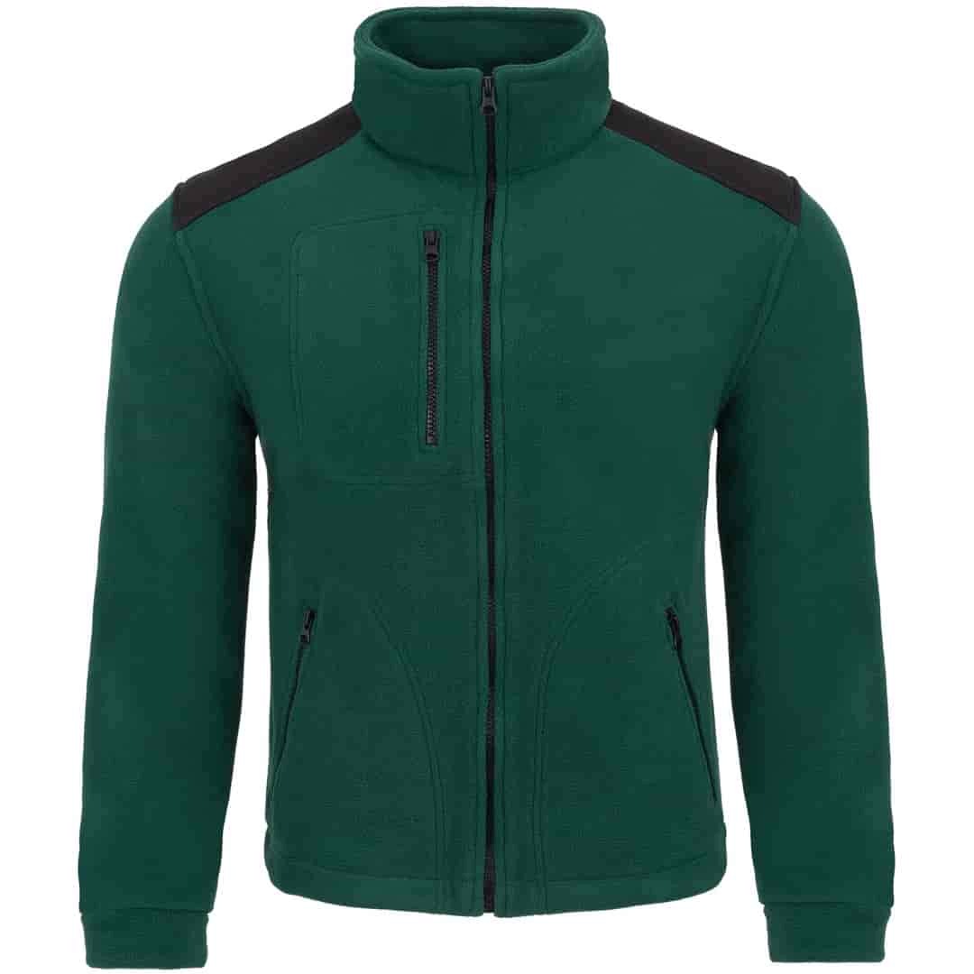 Polar męski Jhk FLRA340 Premium butelkowa zieleń czarny rozmiar 4XL