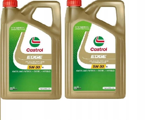2X CASTROL 5W30 5L. EDGE TITANIUM "LL"