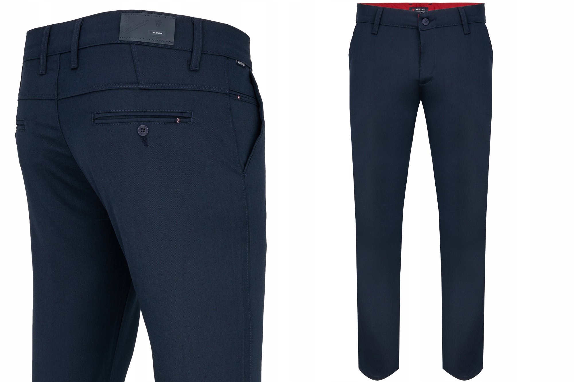 Pánské Kalhoty Elegantní Tmavě Modré Zúžené Plesový Oblek: 28/34