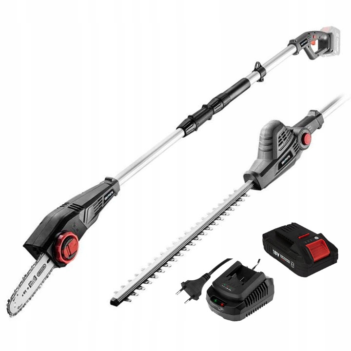 Pilové nůžky na výložníku v sadě s akumulátorem a nabíječkou Graphite