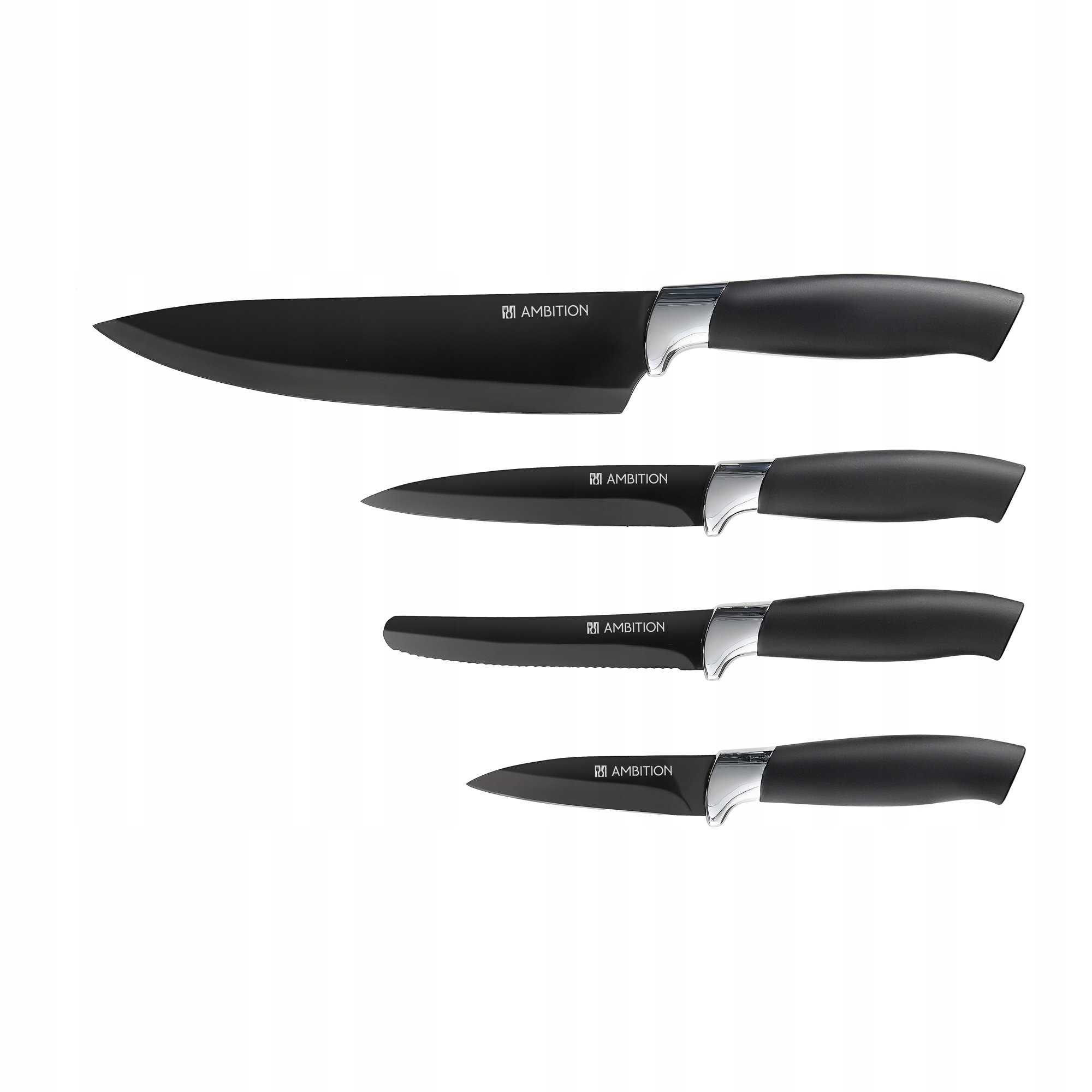 

42712 Ambition Komplet Noży Jasper Black 4 Ele