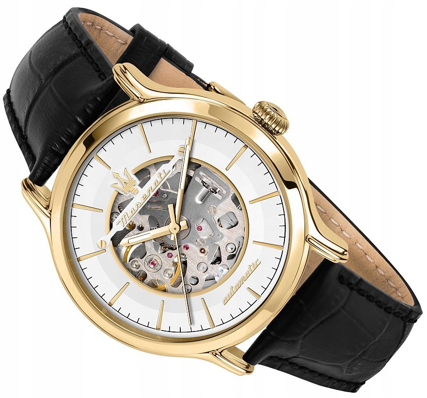 Originální Pánské Hodinky Maserati R8821118011 Elegantní Automat Skeleton