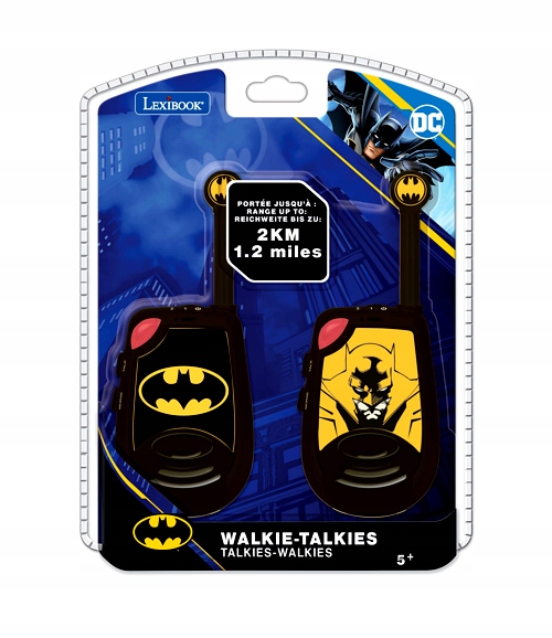 Krótkofalowki Walkie-talkie Batman Z Funkcją Alfabetu Morse'a TW25BAT